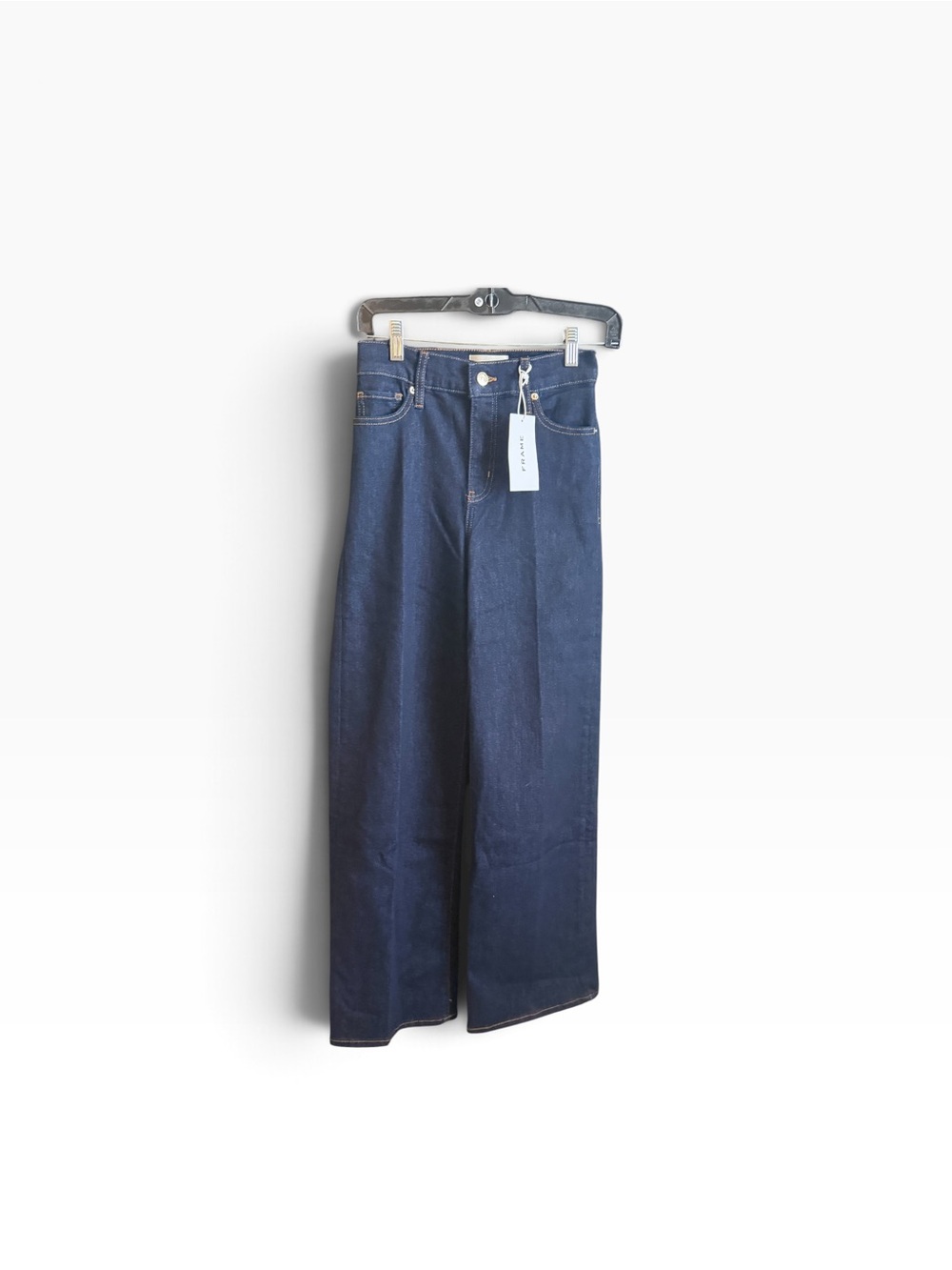 FRAME Le Slim Palazzo High Rise Wide Leg Jeans Rinse Dark Wash 25 NWT